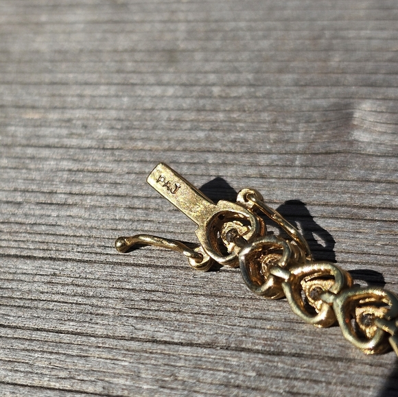 Gold 925 hearts diamond tennis bracelet - Picture 5 of 6